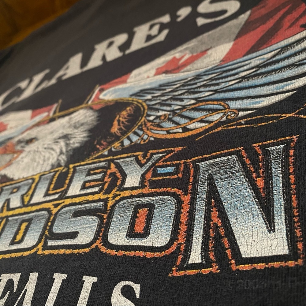 Vintage 2006 Eagle Clown Harley Davidson Pocket Tee M